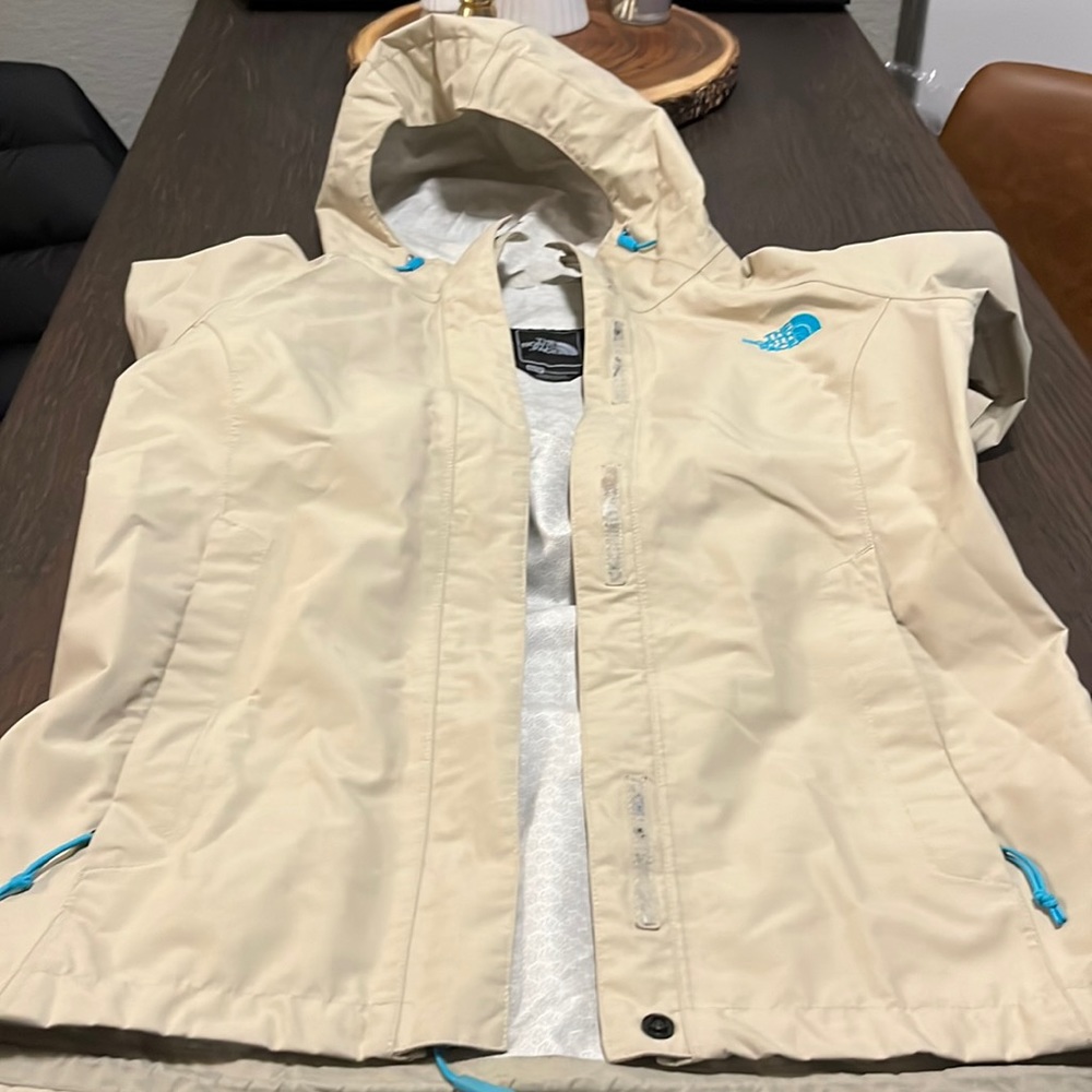 The North Face Rain Shell with hood and vented sleeves